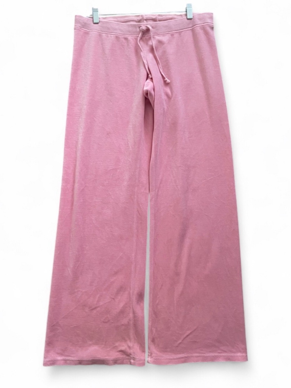Vintage Juicy Couture Light Pink Velour Track Pants Womens Size Large